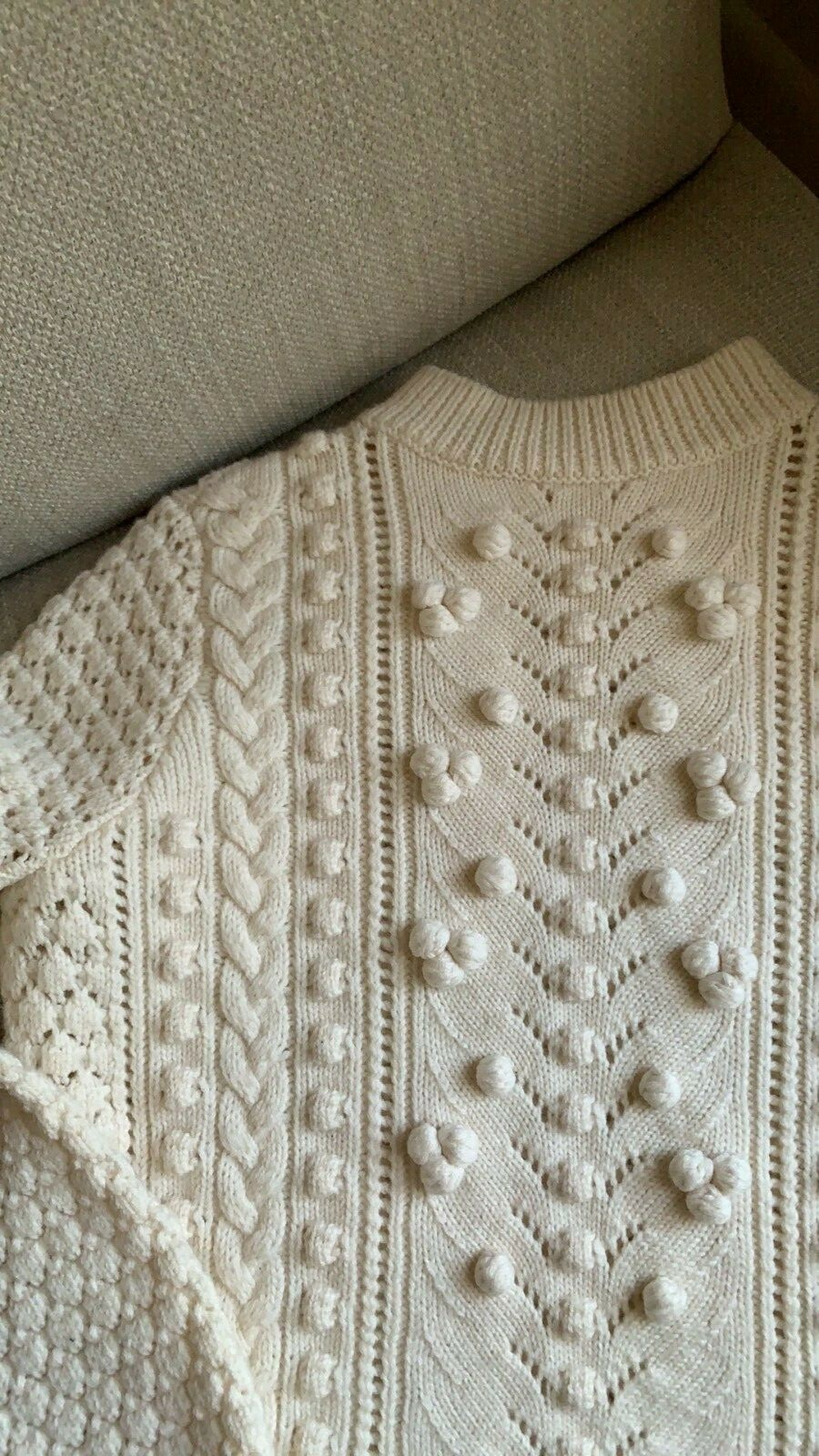 Свитер Sezane Rob sweater white ecru 